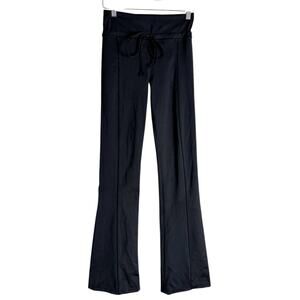 Kate Spade New York Black Flare Leg Drawstring High Waist Active Yoga Pants XS